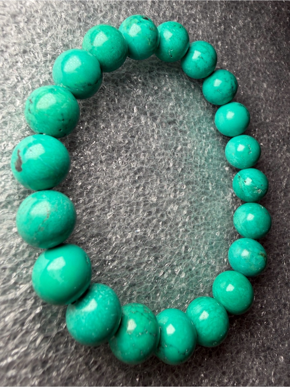 Beautiful 10MM Magnesite Natural Crystal Bracelet (Color Treated)